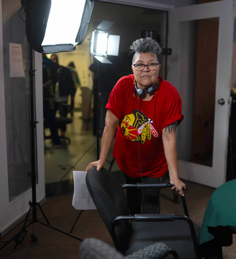 Janet Marie Rogers, Mohawk and Tuscarora, has created a web series on a fictional Rez Radio Station CKFU titled ‘NDNs on the Airwaves’ (Courtesy photo)