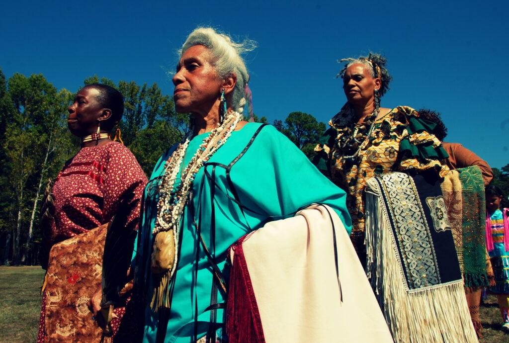 Indigenous women at the Nottoway Indian Tribe of Virginia Pow wow (Vincent Schilling)