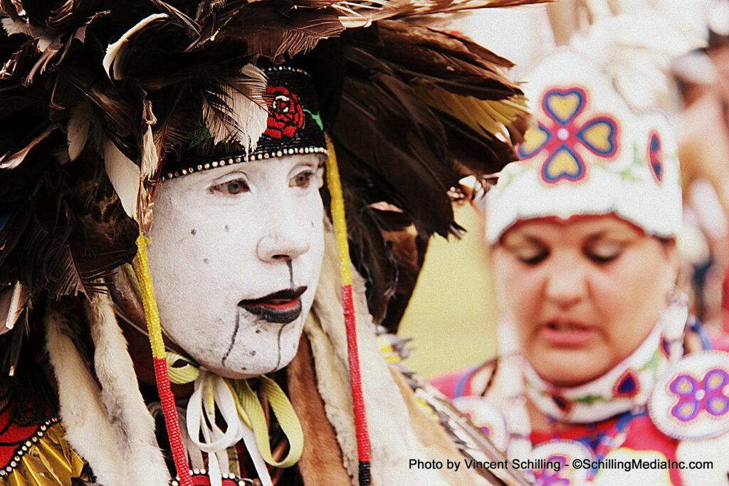 Louis Campbell, Lumbee and a friend at a Virginia Pow Wow (Photo: Vincent Schilling)